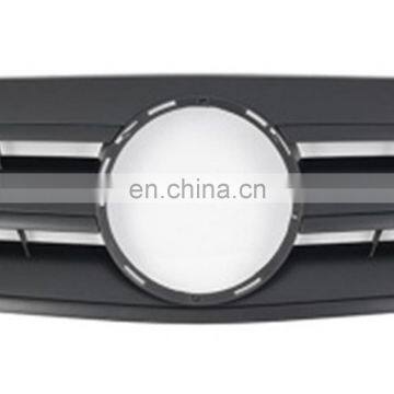 Матовый черный передний решетка радиатора с 3 ребрами для Mercedes Benz CLK Class W208 97-02 в стиле AMG photo-3