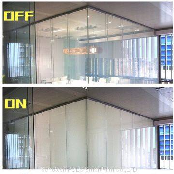 Electronic self-adhesive switchable smart pdlc privacy glass film