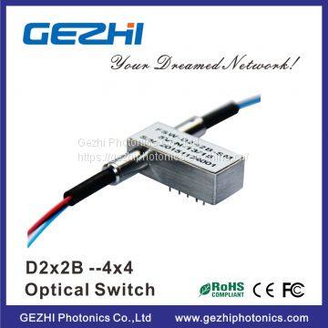 Dual 2x2 Multi Mode Mechanical 4x4 Fiberoptic Switch ( Latching Or Non Latching ) photo-2