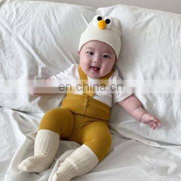 2020 Korean Children's Clothing Ins Wind Autumn Baby Knitted Overalls With Foot Socks Men and Women Baby Socks photo-6