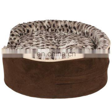 Hot Sale High Quality Luxury Round Warm Fleece Dog Bed photo-2