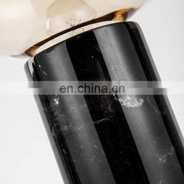 Высококачественная современная черная мраморная ночная лампа для гостиной photo-3