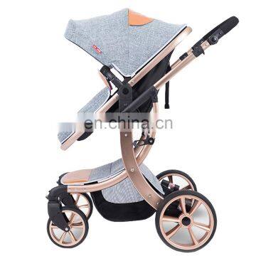 2018 Hubei Luxury Safe Cheap Smart Mima Baby Stroller Child Trolley 2 in 1