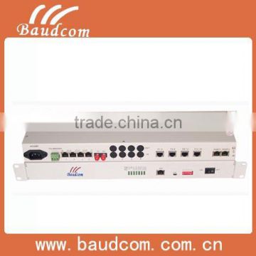 Telephone optical transmitter fxs fxo voice gateway 16 pots pots over fiber multiplexer