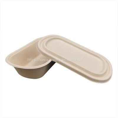 Disposable food container biodegradable bagasse bento box bento cake box