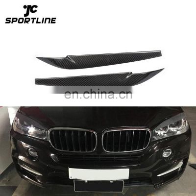 xDrive35i xDrive50i Carbon Fiber Headlight Eyelids for BMW X5 X5M F15 X6 X6M F16 15-17