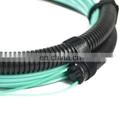 Fiber Optic 12F MPO(female) - MPO(female ) OM4 Mpo Trunk Cable With Pulling Eye photo-3