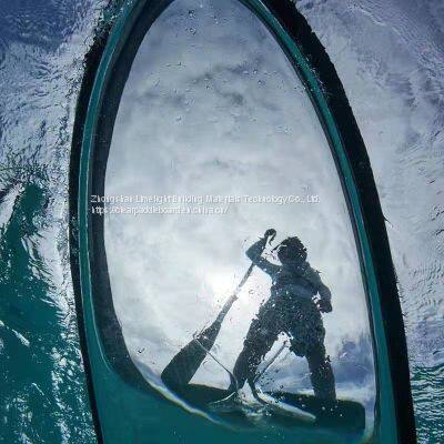 LIMELIGHT CE certificate clear paddle board transparent SUP board for sale