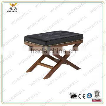 WorkWell Good Fabric or pu Dining Room Stool With X-LEG Kw-D4173 photo-2