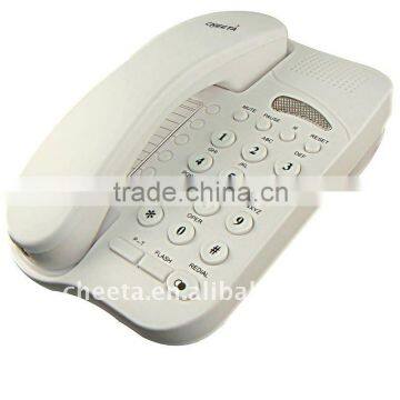 Memory corded telephone with incoming light