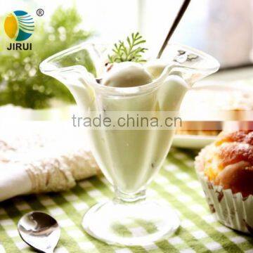 glass ice cream bowl, glass fruit bowl