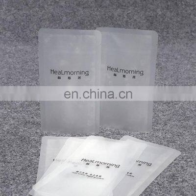 Ready to ship black red white plain stand up ziplock aluminum foil bag food packaging