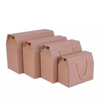 corrugated boxes with handle for fruit