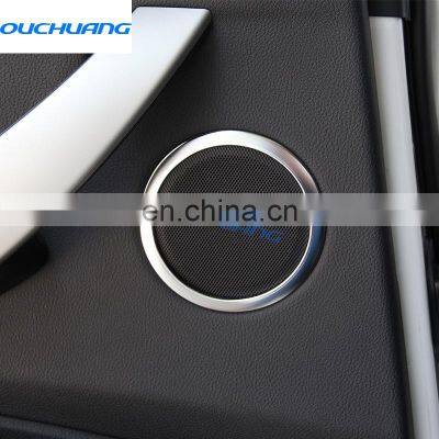 4pcs For BMW 3 Series F30 F34 316 320i 328i Car-styling ABS Chrome Door Speaker Sound Ring Trim Accessories photo-4