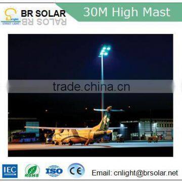 ip65/ip68 grey conical polygonal high mast lighting street lighting pole