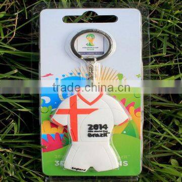 2014 Soft PVC Keychain Custom,Fashion jersey Soft Rubber Keychains,Silicone Keyring