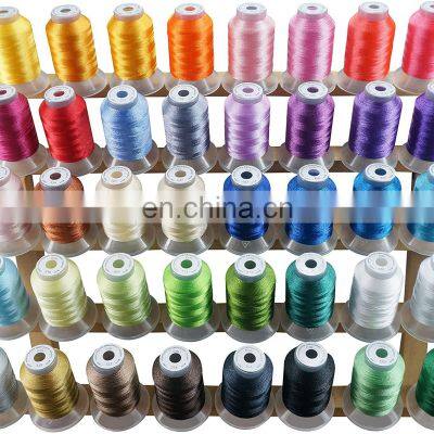 120D/2 Embroidery Machine Thread 1000M Polyester embroidery thread Small bobbins 40 pcs Set