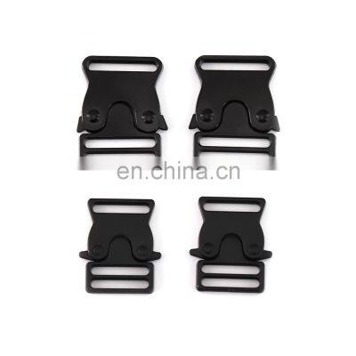 Low MOQ Dog Collar Buckle Classic Black Metal Side Quick Release Buckle Dog Collar Buckle photo-2