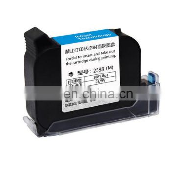 Wholesale price JS10 JS12 M2790K 2588 black color fast dry ink cartridge for handheld inkjet printer