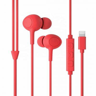 lighting earphone for apple earpods with mfi certified used for iphone 12 pro max