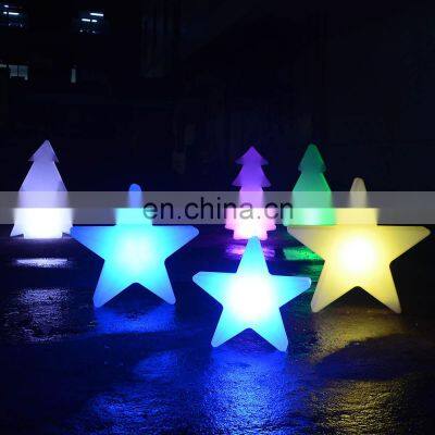 indoor decoration led tree lighting /fashion Christmas decoration star lamp waterproof color changing led tree home decor lights