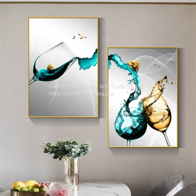 Home decoration abstract oil painting modern art glass painting