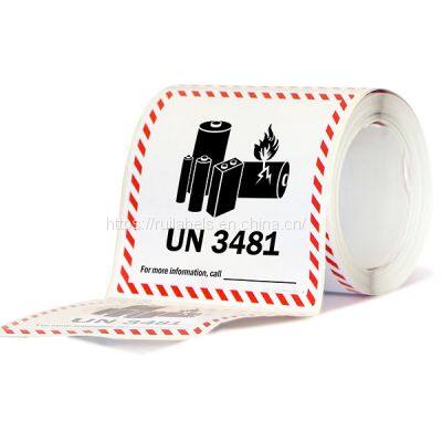 UN3841 Label Lithium Battery Labels Caution Shipping Labels photo-4