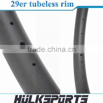 29er Tubeless Rim Carbon Fiber T700 MTB Wheelset All Mountain Bicycle Rims 35mm Width Carbon Fiber Hulksports Bike MTB Wheels