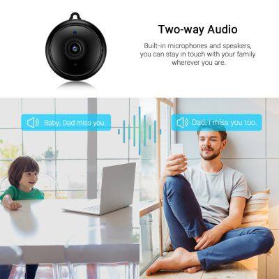 V380 WiFi 1080P Security Camera Indoor/Outdoor - Night Vision, Motion/Sound Alerts, 2-Way Audio, Baby/Pet Monitor