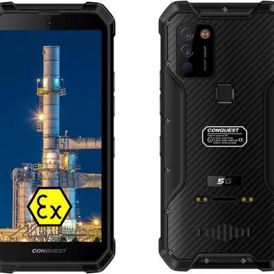 S21 5G Rugged Smartphone,ATEX Zone1/2 Intrinsically Safe Explosion-Proof Phone for Oil & Gas Industry and Hazardous Areas