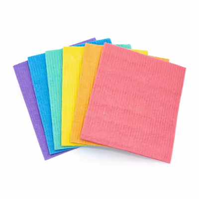 Eco-Friendly Kitchen Wet Washing Sponge Cloth 30% Cotton and 70% Wood Pulp Cellulose Biodegradable Sponge for Kitchen Cleaning photo-2