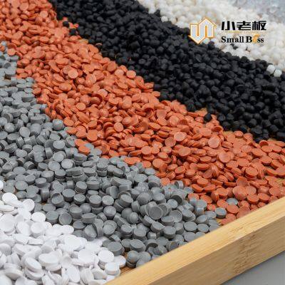 Customized Grey Hard PVC UPVC Compound Granules for Injection Molding photo-3