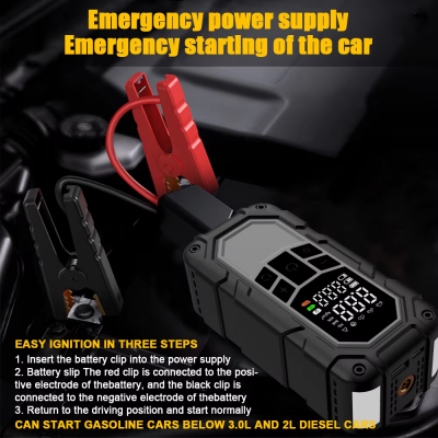 Air Nano Jump Starter With Air Compressor, 1500A Peak Car Battery Jump Starter Portable