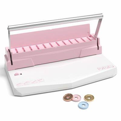 2-in-1 Duo Binding Machine Double Loop Wire Disc Ring Bound Scrapbooking Planner Making Machine photo-2