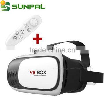 Google Cardboard for 4.5-6 Inch Smartphone 3D VR Box VR Glasses Virtual Reality Headset With Bluetooth Remote VR II Box