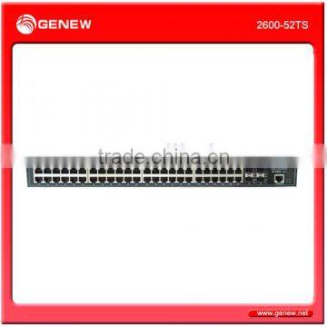 Genew Switch 2600-52TS Carrier-Class Access Ethernet LANswitch with ALC QinQ VLAN founction targeting advanced MAN and intranets