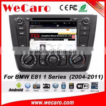 Wecaro WC-BM7205 Android car GPS Stereo For BMW E81 E82 E87 E88 1 Series 2004 - 2011 with radio mirror link