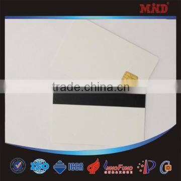 MDC277 PVC contact smart IC card with 4442 chip+magnetic stripe,3-tracks,HiCo                        
                                                Quality Choice