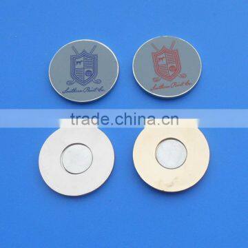 1 inch enamel school emblem magnetic ball markers