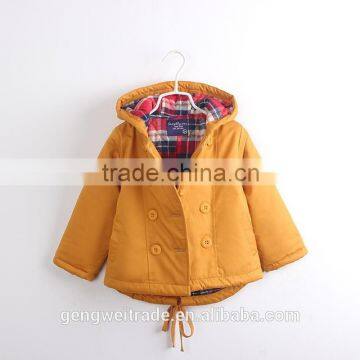 2015 high quality thicken kids over coat children's clothing winter coat