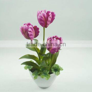 Wall decoration artificial flower /wholesale tulip flower indoor home decoration