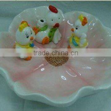 ceramic egg plate