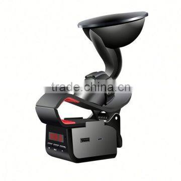 Smart Car Holder, With fm Transmitter and Bluetooth Handsfree Functions, Play the Music Stocked in TF Card and Mobile Phone photo-2