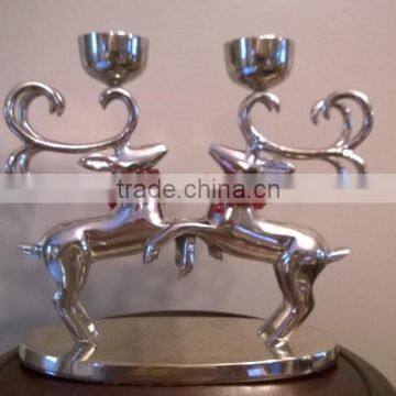 Deer Aluminum Candle Pillar holder