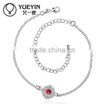 Popular New Hot Pink Zircon Anklet Wholesale China