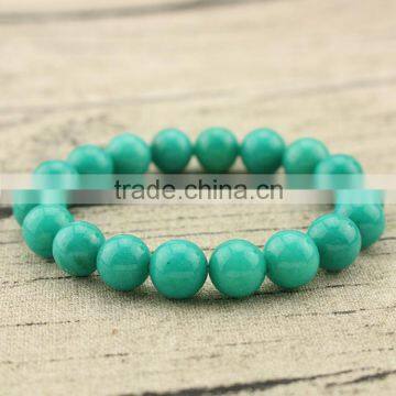 BRG1156 genuine gemstone dyed jade strench bracelet natural diamond jewelry round stone beads bracelet