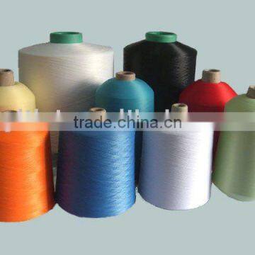 Polyester flat yarn dope dyed finished