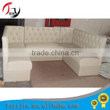 Leather Restaurant Booth Sofa