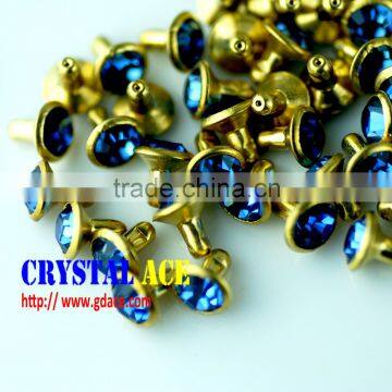 cap diamond rivet,colorful crystal rhinestones leather rhinestone rivets