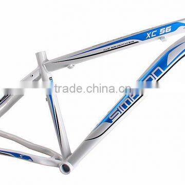 alloy Mountain bike frame XC56 White-blue